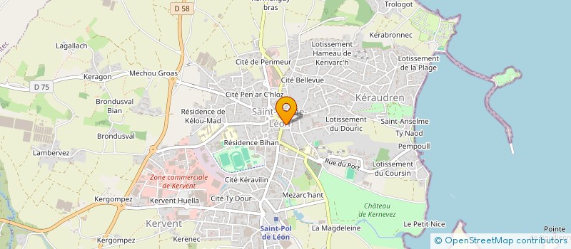 localisation de l'entreprise ASSOCIATION TRAIT D'UNION  SAINT-POL-DE-LEON