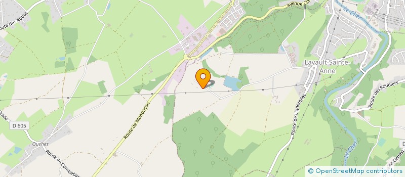 localisation de l'entreprise ASSOCIATION TRAIT D'UNION  LAVAULT-SAINTE-ANNE
