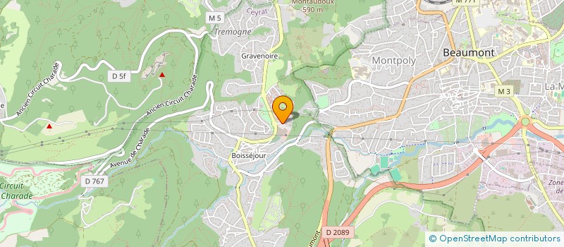 localisation de l'entreprise ASSOCIATION TRAIT D'UNION AUVERGNE HANDIS  CEYRAT