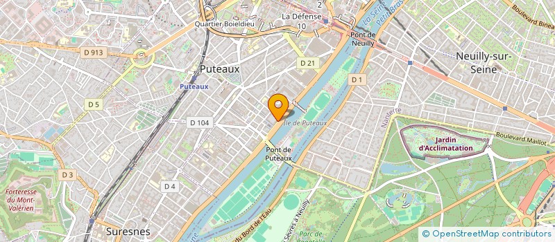 localisation de l'entreprise ASSOCIATION TRANS'EN DANSE  PUTEAUX