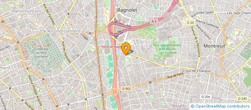 localisation de l'entreprise ASSOCIATION TRANSACT FORMATION à BAGNOLET