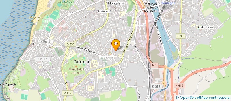 localisation de l'entreprise ASSOCIATION TRANSAT FM  OUTREAU