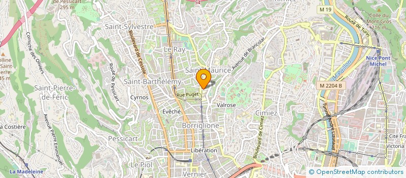 localisation de l'entreprise ASSOCIATION TRANSGENERATIONNELLE AIDE A LA PERSONNE A DOMICILE ET A LA FAMILLE à NICE