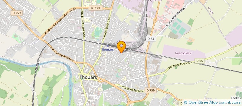 localisation de l'entreprise ASSOCIATION TRANSPORT SANITAIRE URGENT (79) à THOUARS