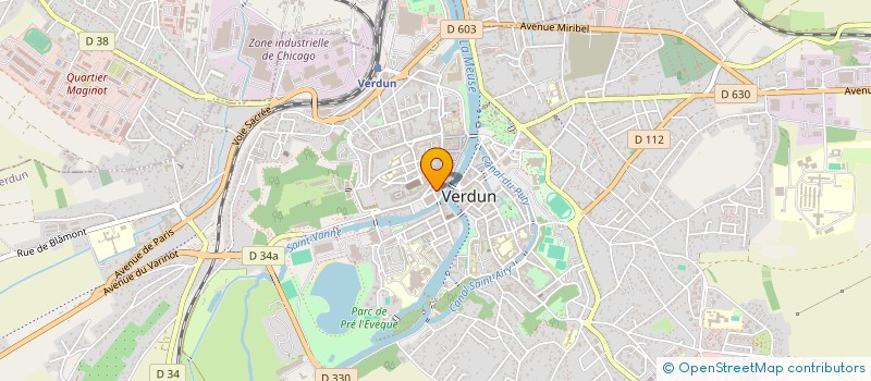localisation de l'entreprise ASSOCIATION TRANSVERSALES à VERDUN