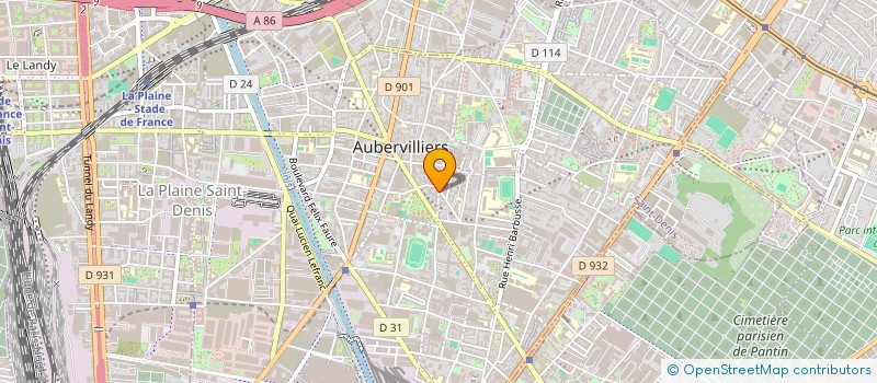 localisation de l'entreprise ASSOCIATION TRANSVERSELLE à AUBERVILLIERS