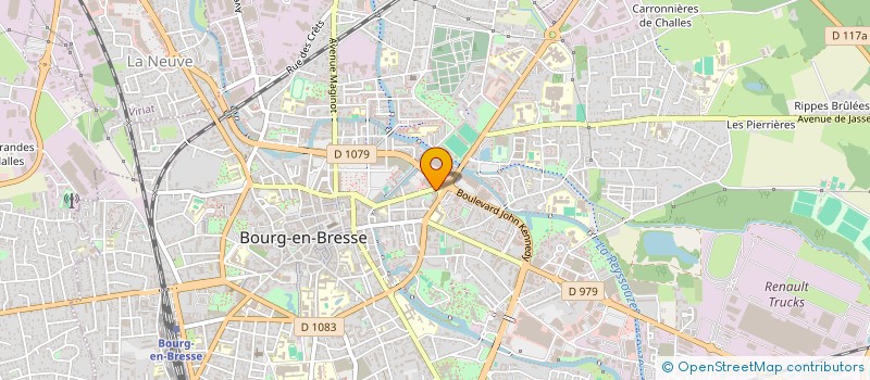 localisation de l'entreprise ASSOCIATION TRAVAIL ET LOISIRS DE L AIN à BOURG-EN-BRESSE
