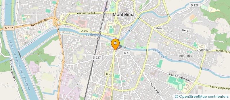 localisation de l'entreprise ASSOCIATION TRAVAIL ET PARTAGE à MONTELIMAR