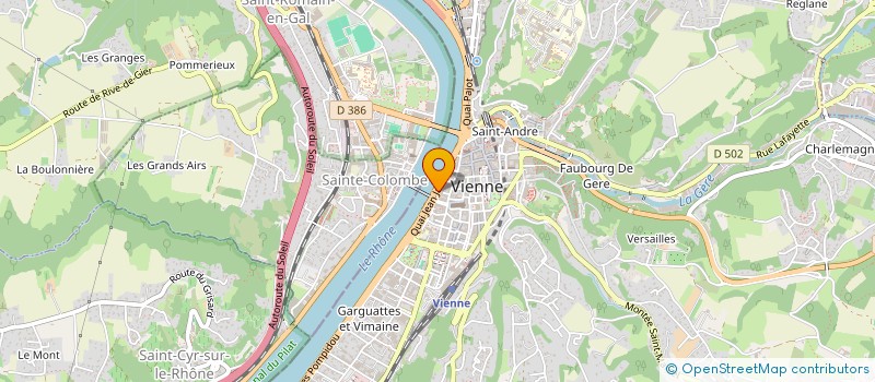 localisation de l'entreprise ASSOCIATION TRAVAIL ET PARTAGE à VIENNE