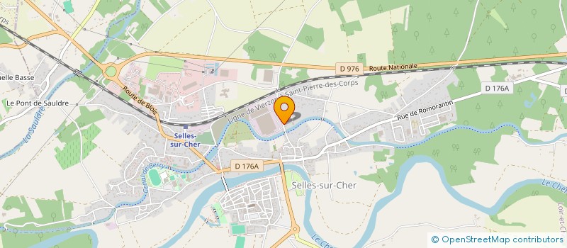 localisation de l'entreprise ASSOCIATION TRAVERSES  SELLES-SUR-CHER