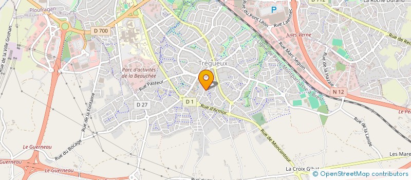 localisation de l'entreprise ASSOCIATION TREGUEUX   ARDEOANI  TREGUEUX