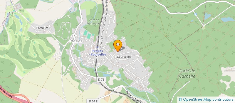 localisation de l'entreprise ASSOCIATION TREMPLIN  PRESLES