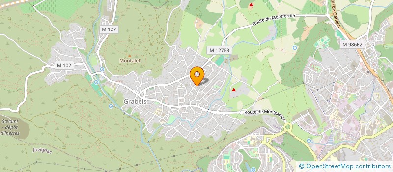 localisation de l'entreprise ASSOCIATION TREMPLIN  GRABELS