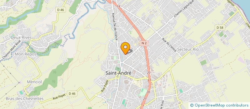 localisation de l'entreprise ASSOCIATION TREMPLIN SOCIAL à SAINT-ANDRE