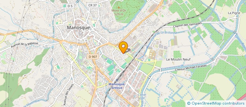 localisation de l'entreprise ASSOCIATION TRIANGLES à MANOSQUE