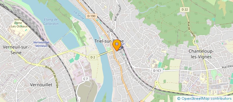 localisation de l'entreprise ASSOCIATION TRIEL MEMOIRE ET HISTOIRE  TRIEL-SUR-SEINE