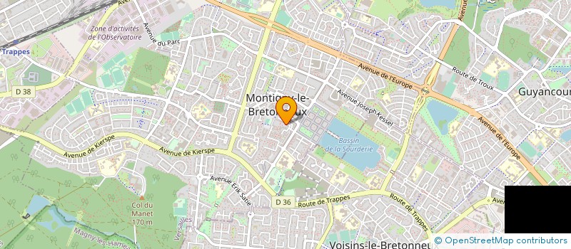 localisation de l'entreprise ASSOCIATION TROD'ART DEVELOPPEMENT LIBRE DE L ART à MONTIGNY-LE-BRETONNEUX