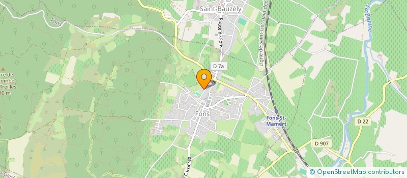 localisation de l'entreprise ASSOCIATION TROPHEE GARDOIS DES DUOS NOCTURNES  FONS