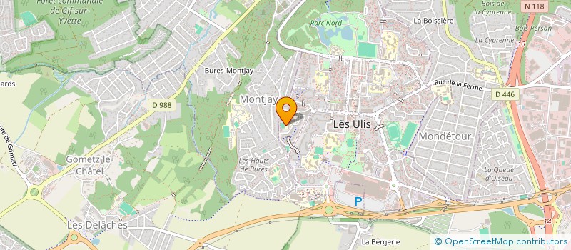 localisation de l'entreprise ASSOCIATION TROUPE A TOILE  LES ULIS