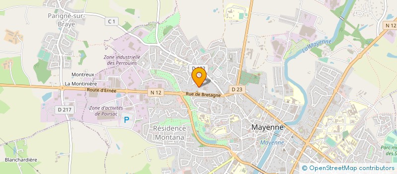 localisation de l'entreprise ASSOCIATION TUD-RIV à MAYENNE