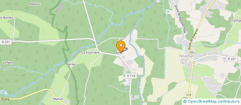 localisation de l'entreprise ASSOCIATION TUDO BAIGNE  NOAILLAN