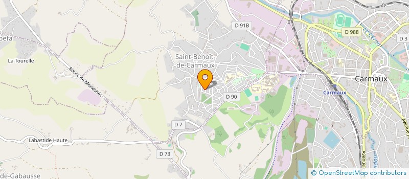 localisation de l'entreprise ASSOCIATION TURBO STAR  SAINT-BENOIT-DE-CARMAUX