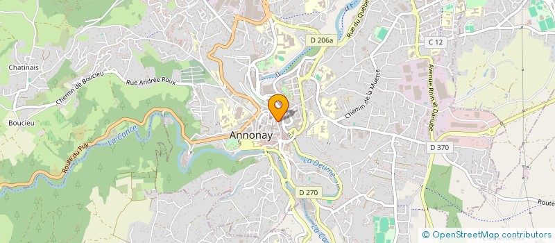 localisation de l'entreprise ASSOCIATION TUTELAIRE à ANNONAY