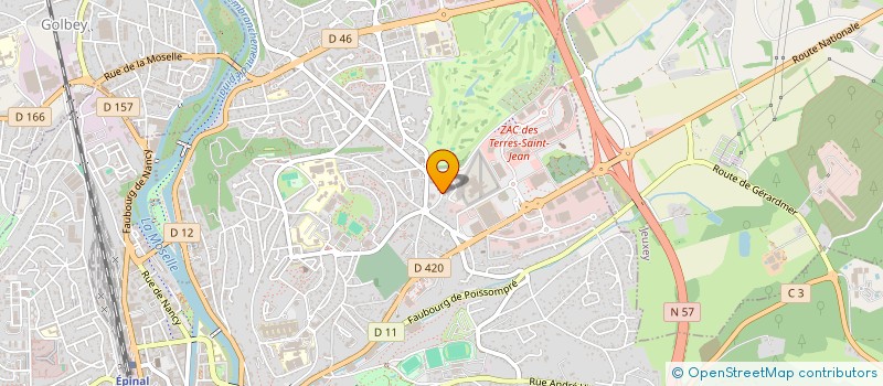 localisation de l'entreprise ASSOCIATION TUTELAIRE DES VOSGES à EPINAL