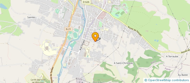 localisation de l'entreprise ASSOCIATION TUTELAIRE DU GERS à AUCH