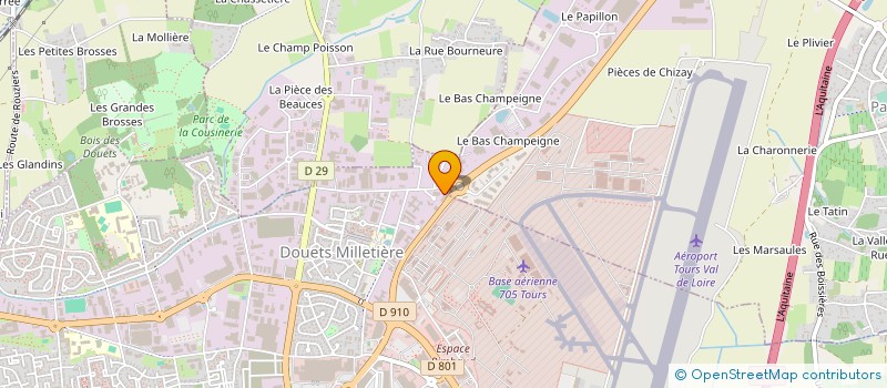 localisation de l'entreprise ASSOCIATION TUTELAIRE INADAPTE à TOURS
