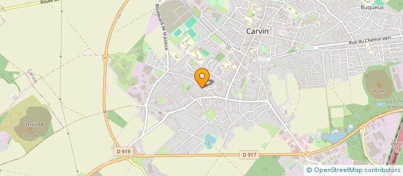 localisation de l'entreprise ASSOCIATION TWIRLING CLUB CARVINOIS (A.T.T.C.)  CARVIN