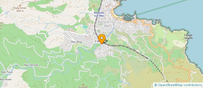 localisation de l'entreprise ASSOCIATION TYKA TOUCAN YOGA  BANYULS-SUR-MER