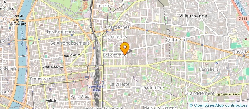 localisation de l'entreprise ASSOCIATION U J M à LYON