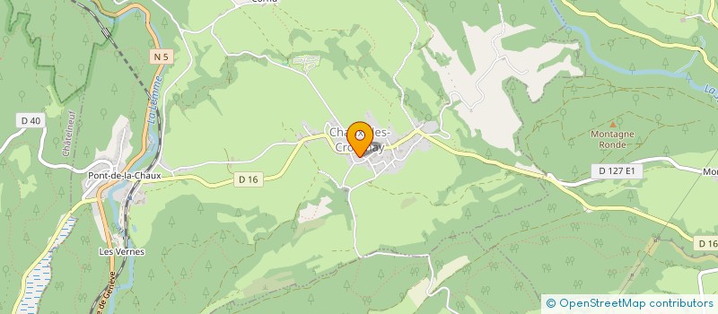 localisation de l'entreprise ASSOCIATION U.M.S.A - 39  CHAUX-DES-CROTENAY