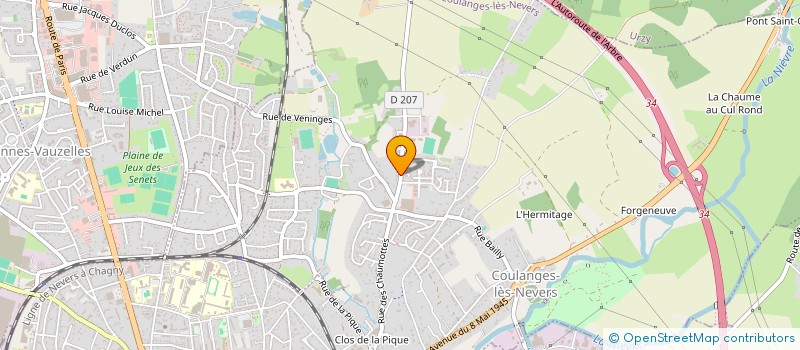 localisation de l'entreprise ASSOCIATION U.S.E.P. ANDRE MALRAUX  COULANGES-LES-NEVERS