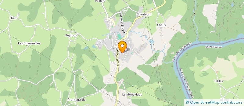 localisation de l'entreprise ASSOCIATION U.S.E.P. DE L'ECOLE PUBLIQUE DE LIGINIAC  LIGINIAC