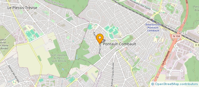 localisation de l'entreprise ASSOCIATION U.S.E.P. JEAN-ROSTAND à PONTAULT-COMBAULT
