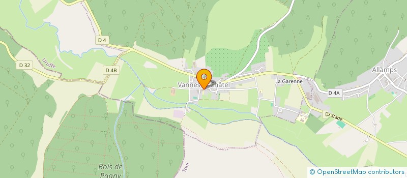 localisation de l'entreprise ASSOCIATION U.S.E.P URUFFE VANNES LE CHATEL ALLAMPS SAULXURES LES VANNES  VANNES-LE-CHATEL