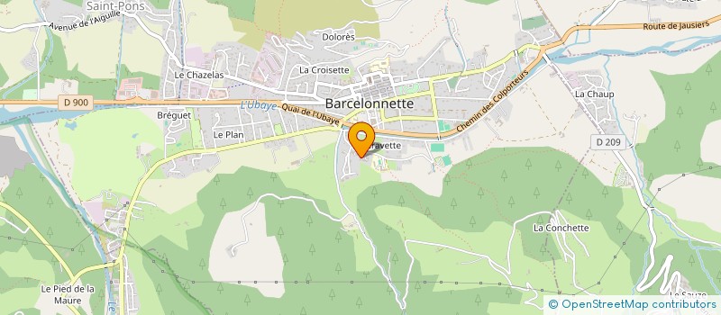 localisation de l'entreprise ASSOCIATION UBAYENNE DE SOLIDARITE ET DE SOUTIEN A L'INSERTION à BARCELONNETTE