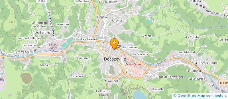 localisation de l'entreprise ASSOCIATION UKRAINIENNE DZYGA à DECAZEVILLE