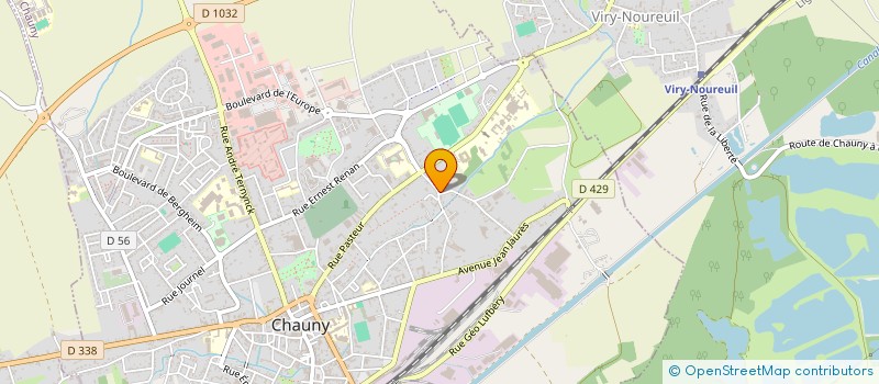 localisation de l'entreprise ASSOCIATION ULM AIR PICARDIE à CHAUNY