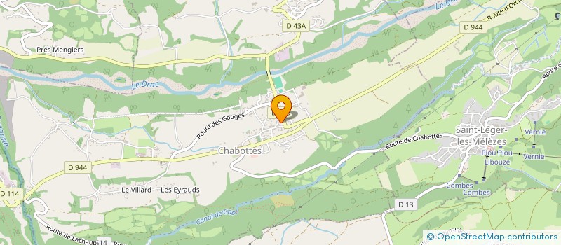 localisation de l'entreprise ASSOCIATION ULTRACHAMPSAUR  CHABOTTES