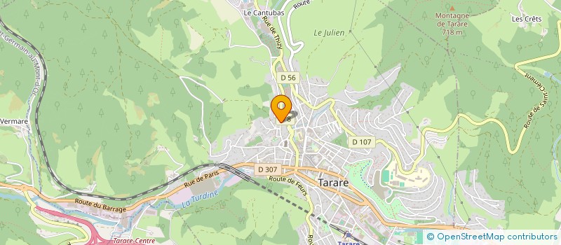 localisation de l'entreprise ASSOCIATION UN BRUIT QUI COURT  TARARE