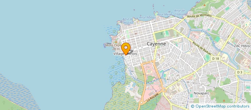 localisation de l'entreprise ASSOCIATION UN COEUR LA VIE  CAYENNE