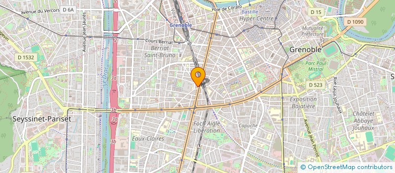 localisation de l'entreprise ASSOCIATION UN DEUX TROIS SOLEIL  GRENOBLE