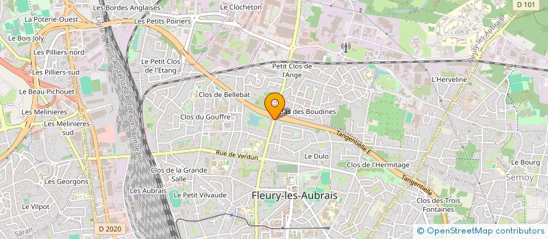 localisation de l'entreprise ASSOCIATION UN JARDIN BILINGUE  FLEURY-LES-AUBRAIS