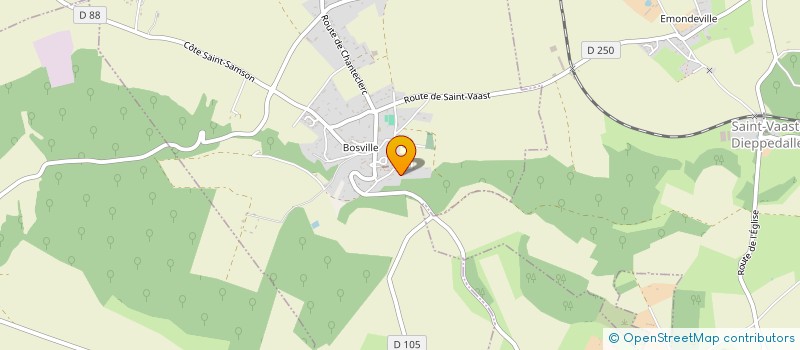 localisation de l'entreprise ASSOCIATION UN SOURIRE UN PLAISIR  BOSVILLE