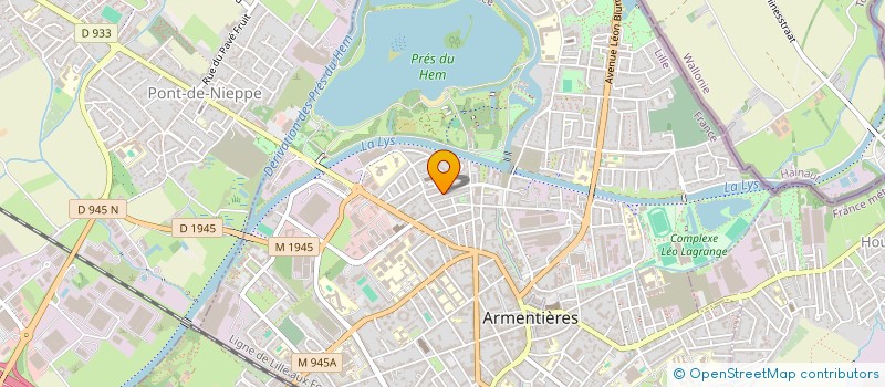 localisation de l'entreprise ASSOCIATION UN TEMPS DE PRESENCE  ARMENTIERES