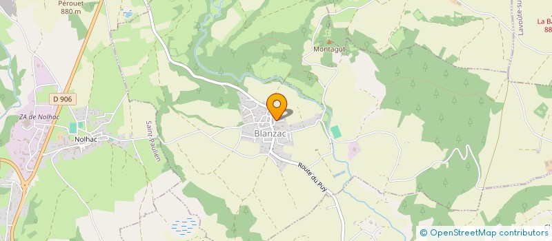 localisation de l'entreprise ASSOCIATION UNE ROSE AU SOMMET  BLANZAC