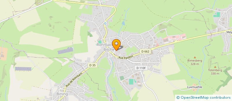 localisation de l'entreprise ASSOCIATION UNE ROSE UN ESPOIR  ROHRBACH-LES-BITCHE